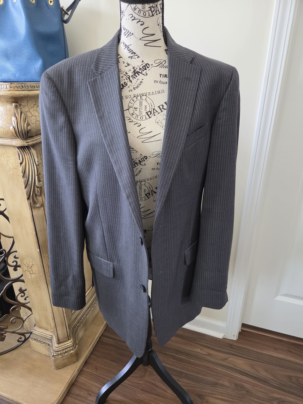 Tommy Hilfiger Gray Pinstripe Sport Coat